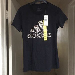 adidas Womens XS BLACK Amplifier Short Sleeve Tee
